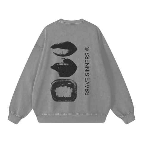 Snow Washed Oversized Sweatshirt