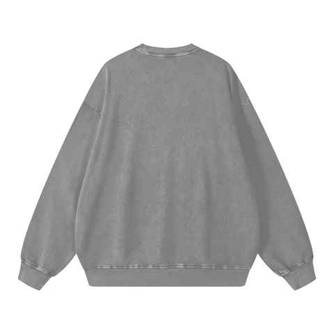 Snow Washed Oversized Sweatshirt