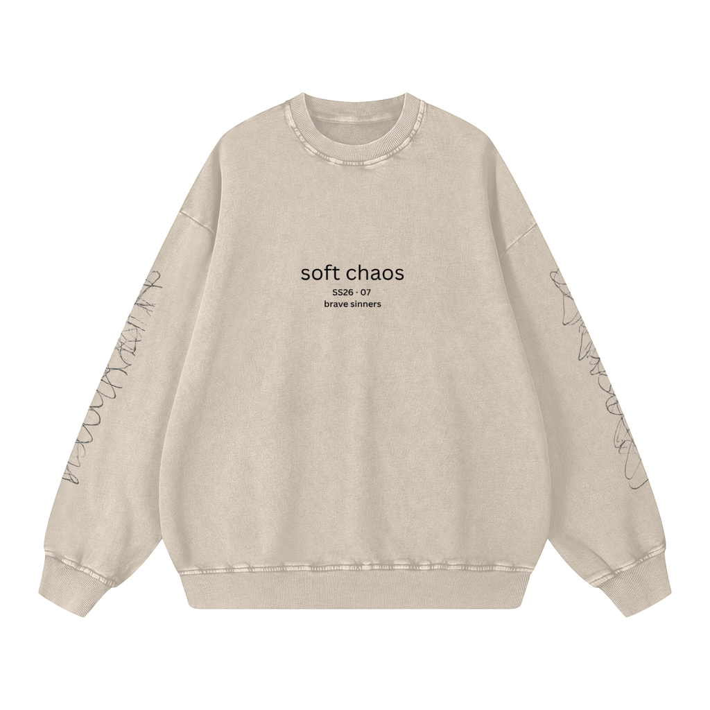 Snow Washed Oversized Sweatshirt