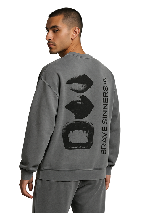 Snow Washed Oversized Sweatshirt